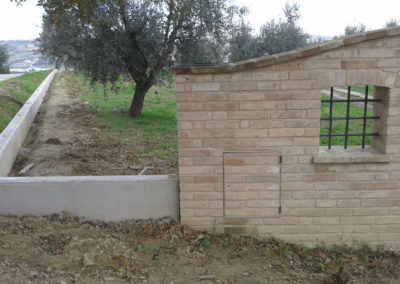 Recinzione con muretto