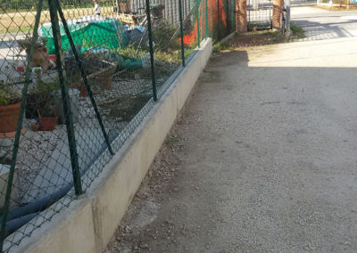 Recinzione con muretto