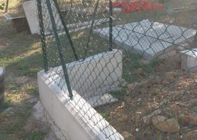 Recinzione con muretto