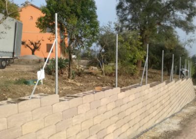 Recinzione con muretto