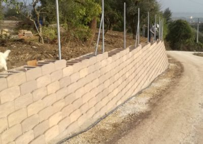 Recinzione con muretto